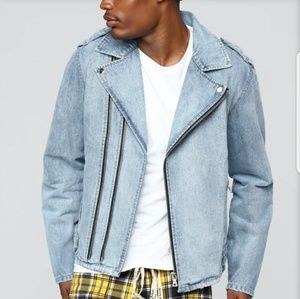 Fashion Nova Motto Denim Jacket (New in bag)